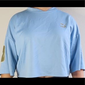 Puma Light blue crop top
